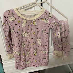 Little Sleepies 2-piece Purple Easter Pajamas for Toddler Girl